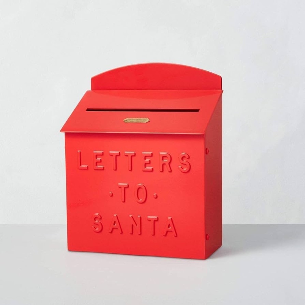 Retired Hearth & Hand Red “Letters To Santa” Mailbox